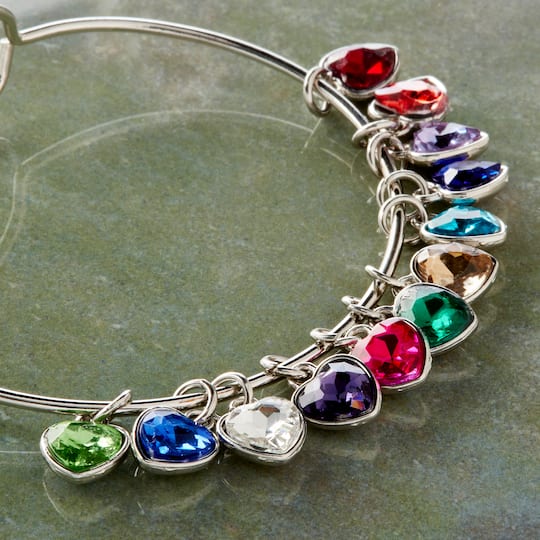 12 Packs: 12 ct. (144 total) Charmalong™ Rhodium Heart Charms by Bead Landing™